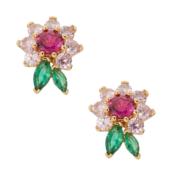 kate spade Jewelry - KATE SPADE • New Bloom Crystal Flower Stud Earrings